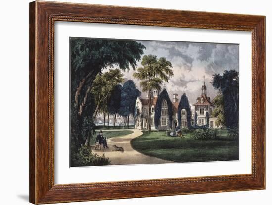 Sunnyside, on the Hudson-Currier & Ives-Framed Giclee Print