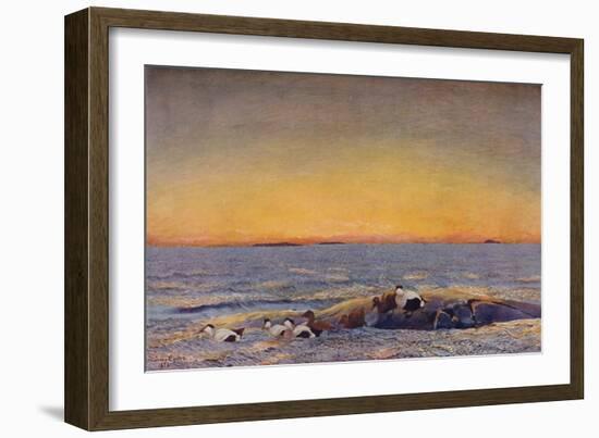 'Sunrise', 1896-Bruno Liljefors-Framed Giclee Print