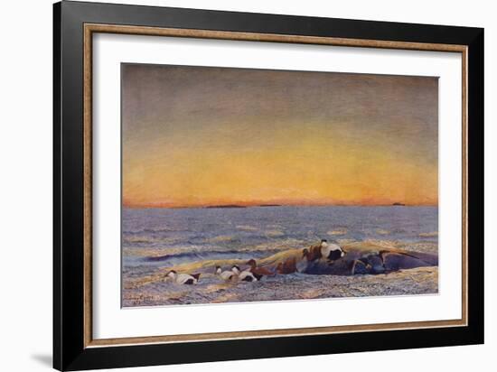 'Sunrise', 1896-Bruno Liljefors-Framed Giclee Print