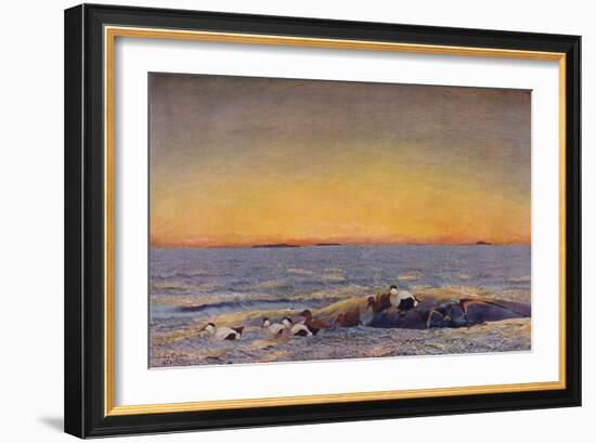 'Sunrise', 1896-Bruno Liljefors-Framed Giclee Print
