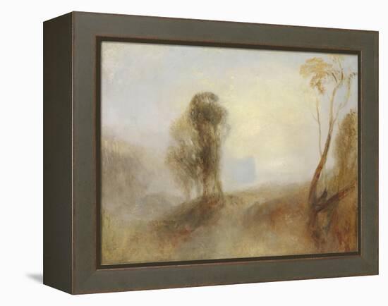 Sunrise, a Castle on a Bay: 'Solitude'-J. M. W. Turner-Framed Premier Image Canvas