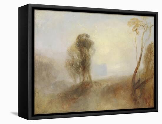 Sunrise, a Castle on a Bay: 'Solitude'-J. M. W. Turner-Framed Premier Image Canvas