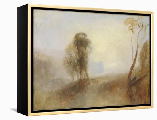 Sunrise, a Castle on a Bay: 'Solitude'-J. M. W. Turner-Framed Premier Image Canvas