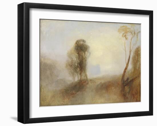 Sunrise, a Castle on a Bay: 'Solitude'-J. M. W. Turner-Framed Giclee Print