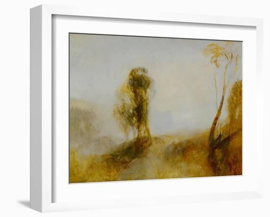 Sunrise: a castle on a bay-Joseph Mallord William Turner-Framed Giclee Print