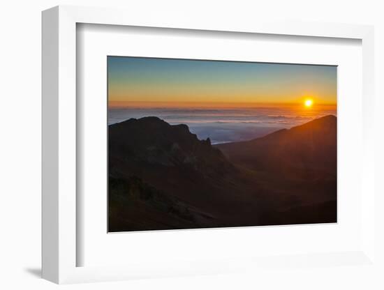 Sunrise Above Haleakala National Park, Maui, Hawaii, United States of America, Pacific-Michael Runkel-Framed Photographic Print