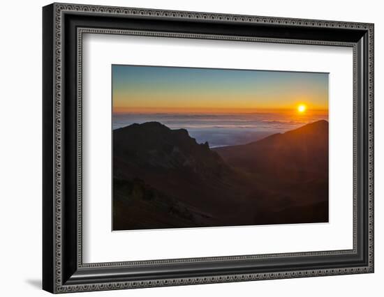 Sunrise Above Haleakala National Park, Maui, Hawaii, United States of America, Pacific-Michael Runkel-Framed Photographic Print