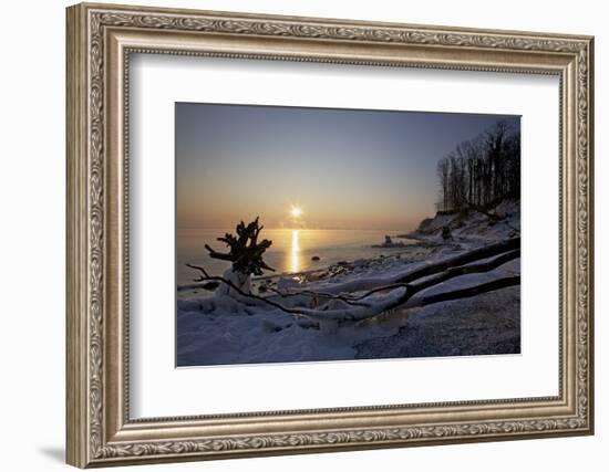 Sunrise Above the LŸbeck Bay in Front of the Brodtener Ufer-Uwe Steffens-Framed Photographic Print