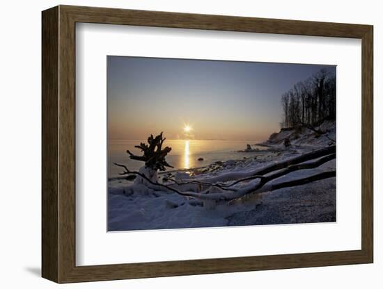 Sunrise Above the LŸbeck Bay in Front of the Brodtener Ufer-Uwe Steffens-Framed Photographic Print