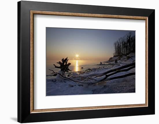 Sunrise Above the LŸbeck Bay in Front of the Brodtener Ufer-Uwe Steffens-Framed Photographic Print