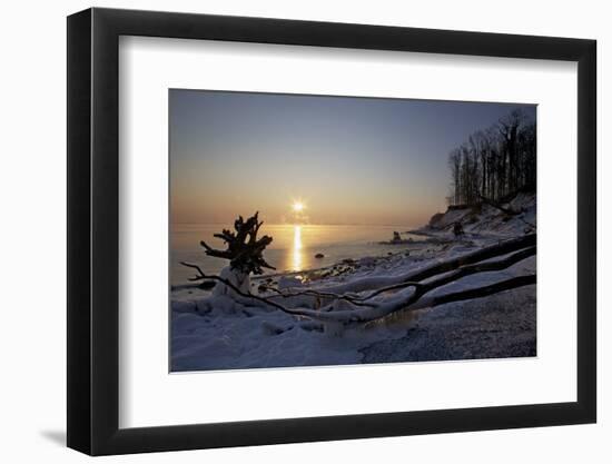 Sunrise Above the LŸbeck Bay in Front of the Brodtener Ufer-Uwe Steffens-Framed Photographic Print