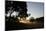 Sunrise across the Trees and Fields with House Dellacher, Oberwart, Burgenland, Austria-Rainer Schoditsch-Mounted Photographic Print