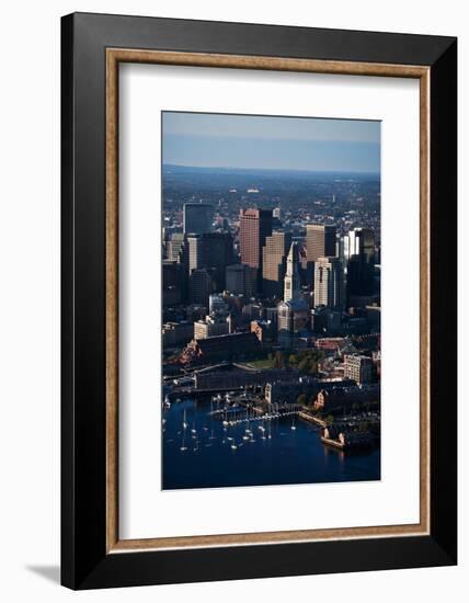 Sunrise Aerials of Boston Skyline and New England-Joseph Sohm-Framed Photographic Print