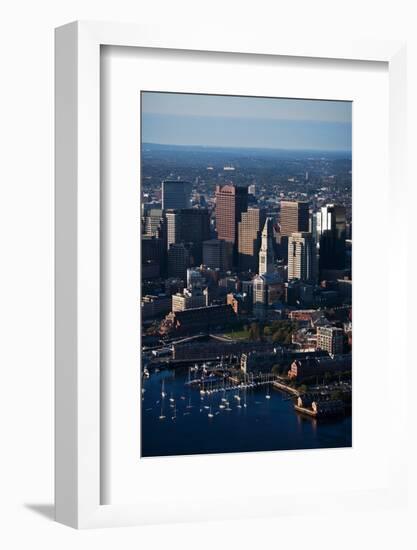 Sunrise Aerials of Boston Skyline and New England-Joseph Sohm-Framed Photographic Print