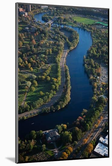 Sunrise Aerials of Charles River, Cambridge, Boston and New England-Joseph Sohm-Mounted Photographic Print