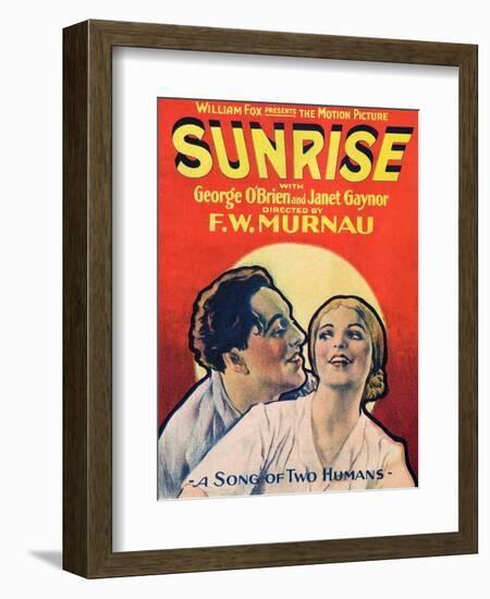 SUNRISE (aka SUNRISE: A SONG OF TWO HUMANS); from left: George O'Brien-null-Framed Art Print