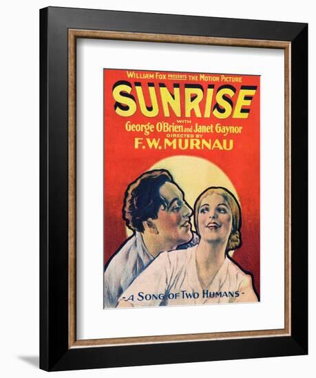 SUNRISE (aka SUNRISE: A SONG OF TWO HUMANS); from left: George O'Brien-null-Framed Art Print