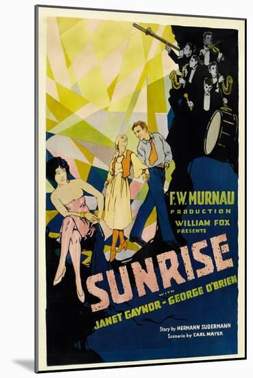 SUNRISE (aka 'SUNRISE: A SONG OF TWO HUMANS'); in foreground-null-Mounted Art Print