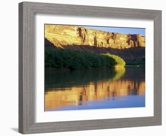 Sunrise Along Green River at Mineral Bottom, Utah, USA-Scott T^ Smith-Framed Photographic Print