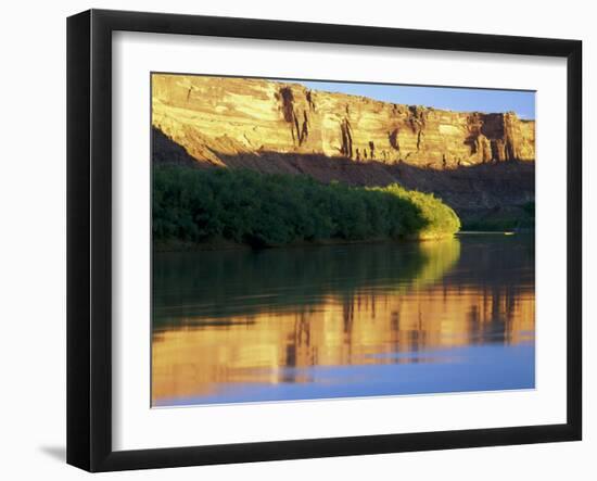 Sunrise Along Green River at Mineral Bottom, Utah, USA-Scott T^ Smith-Framed Photographic Print