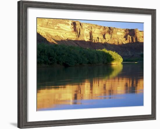 Sunrise Along Green River at Mineral Bottom, Utah, USA-Scott T^ Smith-Framed Photographic Print