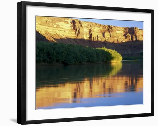 Sunrise Along Green River at Mineral Bottom, Utah, USA-Scott T^ Smith-Framed Photographic Print