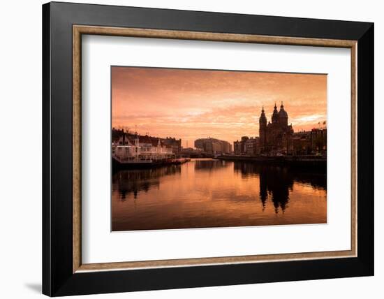 Sunrise, Amsterdam, Netherlands, Europe-Karen Deakin-Framed Photographic Print