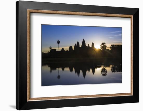 Sunrise, Angkor Wat Temple, Angkor, Siem Reap, Cambodia-Stephen Studd-Framed Photographic Print