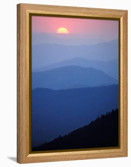 Sunrise, Appalachian Mountains, Great Smoky Mountains National Park, North Carolina, USA-Adam Jones-Framed Premier Image Canvas