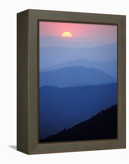 Sunrise, Appalachian Mountains, Great Smoky Mountains National Park, North Carolina, USA-Adam Jones-Framed Premier Image Canvas