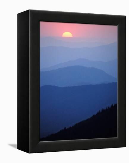 Sunrise, Appalachian Mountains, Great Smoky Mountains National Park, North Carolina, USA-Adam Jones-Framed Premier Image Canvas