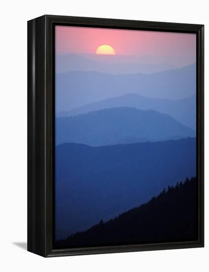 Sunrise, Appalachian Mountains, Great Smoky Mountains National Park, North Carolina, USA-Adam Jones-Framed Premier Image Canvas