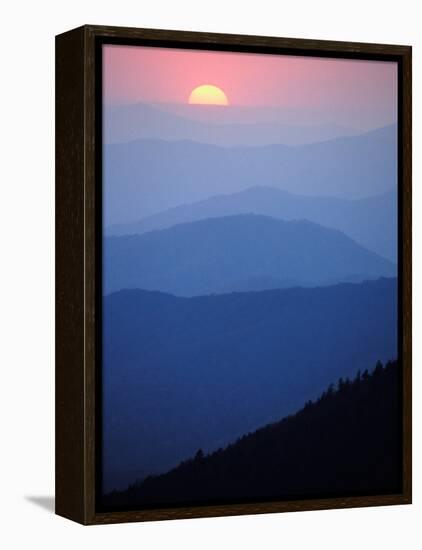 Sunrise, Appalachian Mountains, Great Smoky Mountains National Park, North Carolina, USA-Adam Jones-Framed Premier Image Canvas