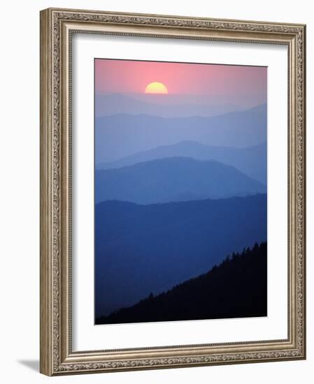 Sunrise, Appalachian Mountains, Great Smoky Mountains National Park, North Carolina, USA-Adam Jones-Framed Photographic Print