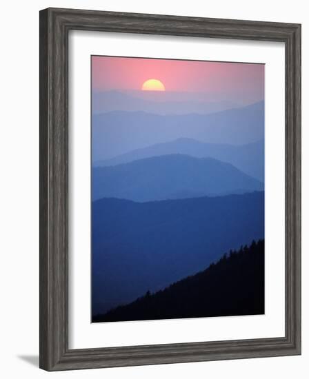 Sunrise, Appalachian Mountains, Great Smoky Mountains National Park, North Carolina, USA-Adam Jones-Framed Photographic Print