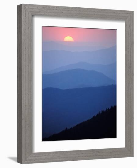 Sunrise, Appalachian Mountains, Great Smoky Mountains National Park, North Carolina, USA-Adam Jones-Framed Photographic Print