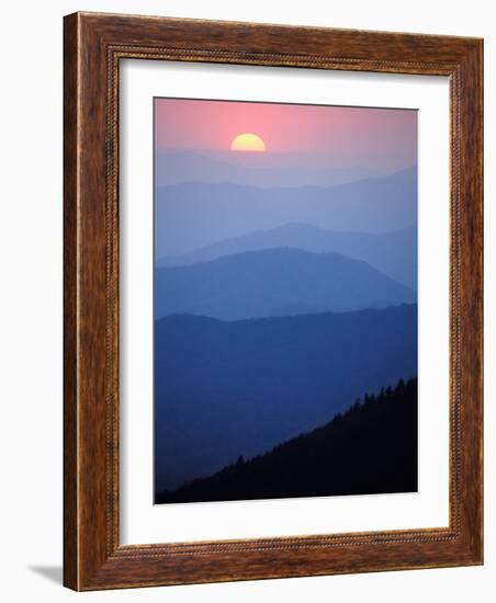 Sunrise, Appalachian Mountains, Great Smoky Mountains National Park, North Carolina, USA-Adam Jones-Framed Photographic Print