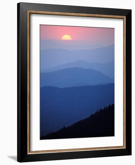 Sunrise, Appalachian Mountains, Great Smoky Mountains National Park, North Carolina, USA-Adam Jones-Framed Photographic Print