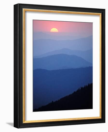 Sunrise, Appalachian Mountains, Great Smoky Mountains National Park, North Carolina, USA-Adam Jones-Framed Photographic Print