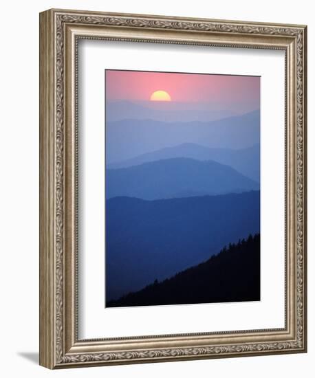 Sunrise, Appalachian Mountains, Great Smoky Mountains National Park, North Carolina, USA-Adam Jones-Framed Photographic Print