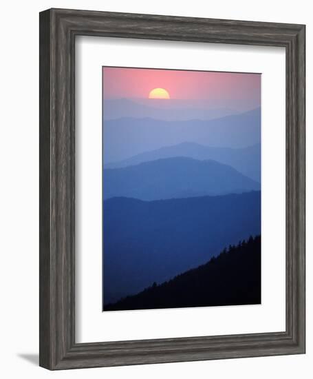 Sunrise, Appalachian Mountains, Great Smoky Mountains National Park, North Carolina, USA-Adam Jones-Framed Photographic Print