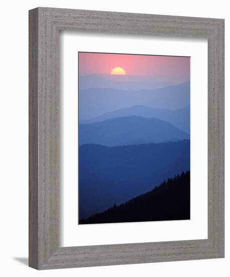 Sunrise, Appalachian Mountains, Great Smoky Mountains National Park, North Carolina, USA-Adam Jones-Framed Photographic Print