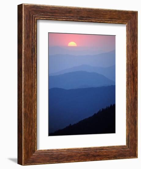 Sunrise, Appalachian Mountains, Great Smoky Mountains National Park, North Carolina, USA-Adam Jones-Framed Photographic Print