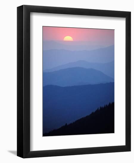 Sunrise, Appalachian Mountains, Great Smoky Mountains National Park, North Carolina, USA-Adam Jones-Framed Photographic Print