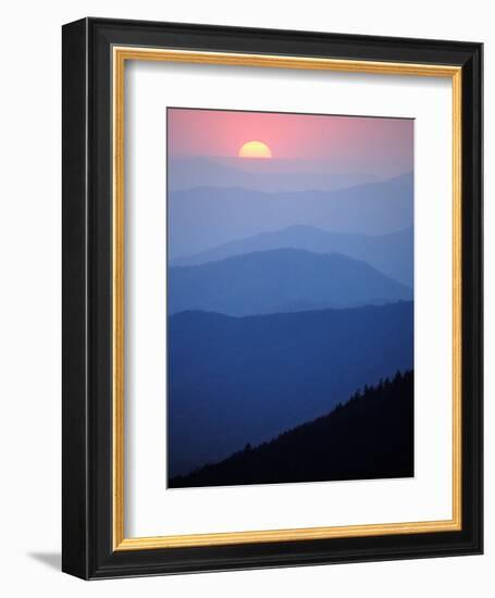 Sunrise, Appalachian Mountains, Great Smoky Mountains National Park, North Carolina, USA-Adam Jones-Framed Photographic Print