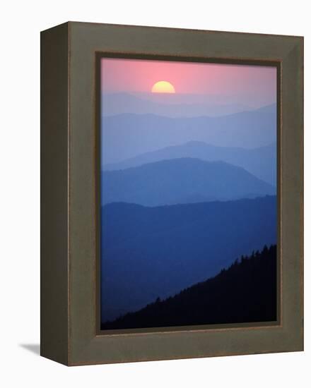 Sunrise, Appalachian Mountains, Great Smoky Mountains National Park, North Carolina, USA-Adam Jones-Framed Premier Image Canvas