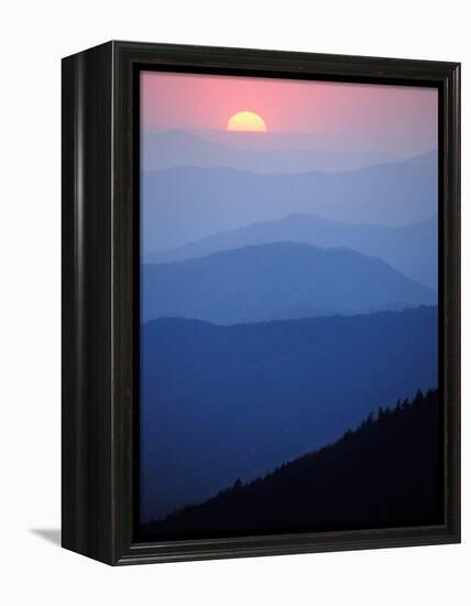 Sunrise, Appalachian Mountains, Great Smoky Mountains National Park, North Carolina, USA-Adam Jones-Framed Premier Image Canvas