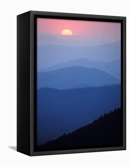 Sunrise, Appalachian Mountains, Great Smoky Mountains National Park, North Carolina, USA-Adam Jones-Framed Premier Image Canvas