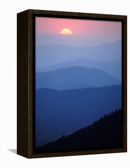 Sunrise, Appalachian Mountains, Great Smoky Mountains National Park, North Carolina, USA-Adam Jones-Framed Premier Image Canvas