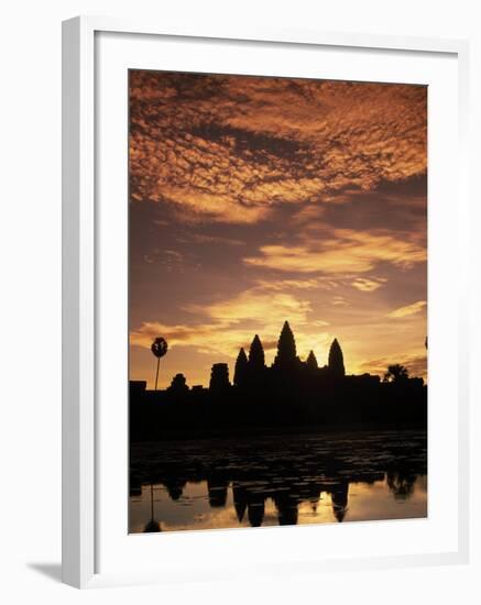 Sunrise at Angkor Wat Temple-Angelo Cavalli-Framed Photographic Print